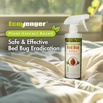 EcoVenger Bed Bug Killer Set 16oz + 4 Travel 2oz, 100% Kill, Eggs & Resistant Strains, USDA BIO, Non-Toxic, Safe for Kids & Pets