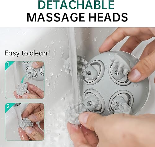 Miniatura 7 de Masajeador eléctrico para el cuero cabelludo, masajeador de cabeza inalámbrico para el crecimiento del cabello, estrés, relajante, rascador de