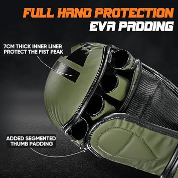 MMA Gloves for Sparring,Muay Thai,Training | Open Palm, Sparring & Grappling Mitts, Martial Arts, Combat Sports, Boxing, Muay Thai, Kickboxing,For Men and Women