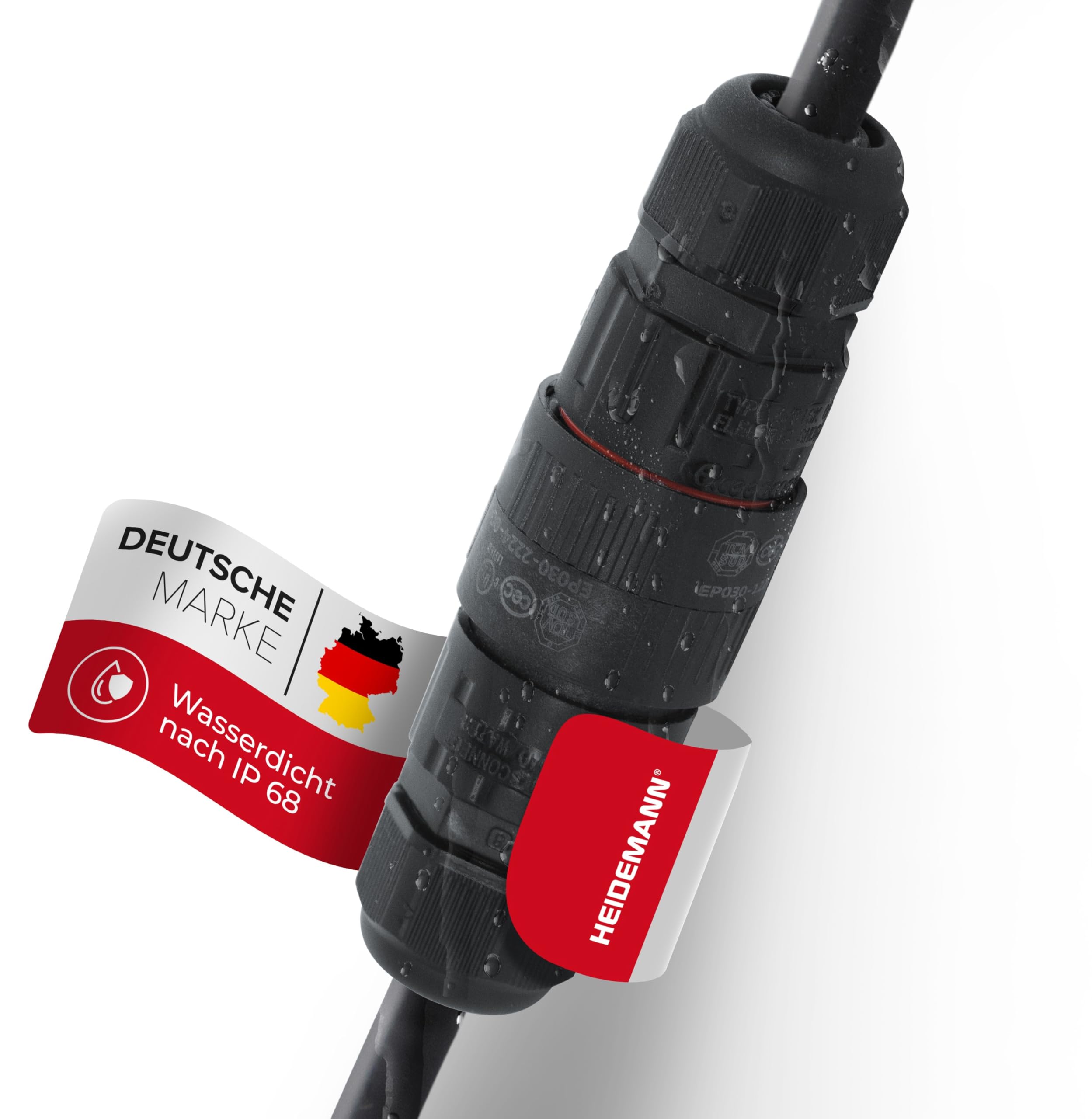 Connecteur de câble étanche Heidemann ISO FLEX fiche 3 broches 450V