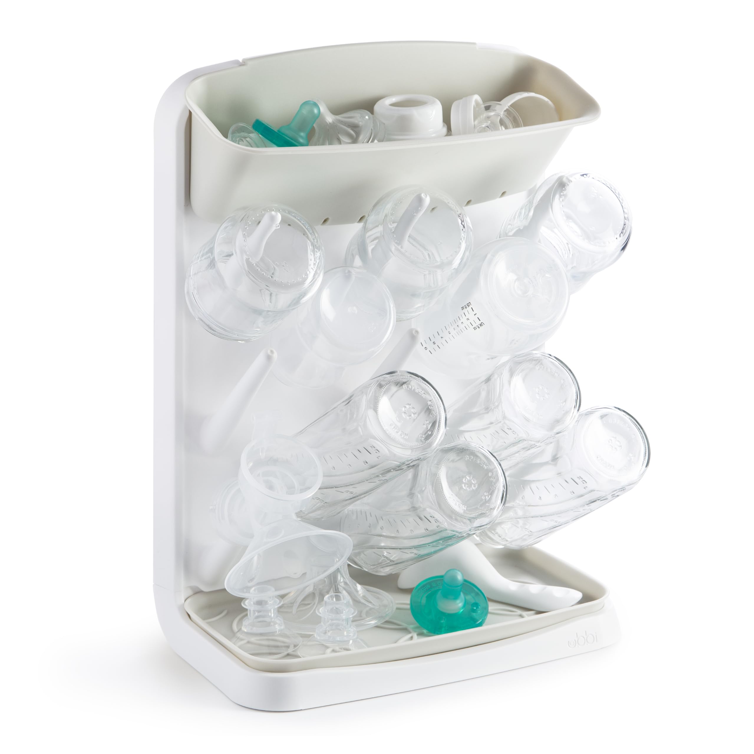 Ubbi Vertical Baby Bottle Drying Rack, Space Saving Countertop Bottle Dryer