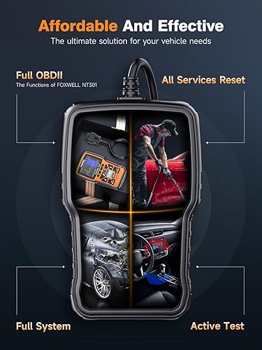 Miniatura 6 de FOXWELL NT510 Elite para escáner Porsche OBD2, lector de códigos de control bidireccional de todos los sistemas con todos los servicios de