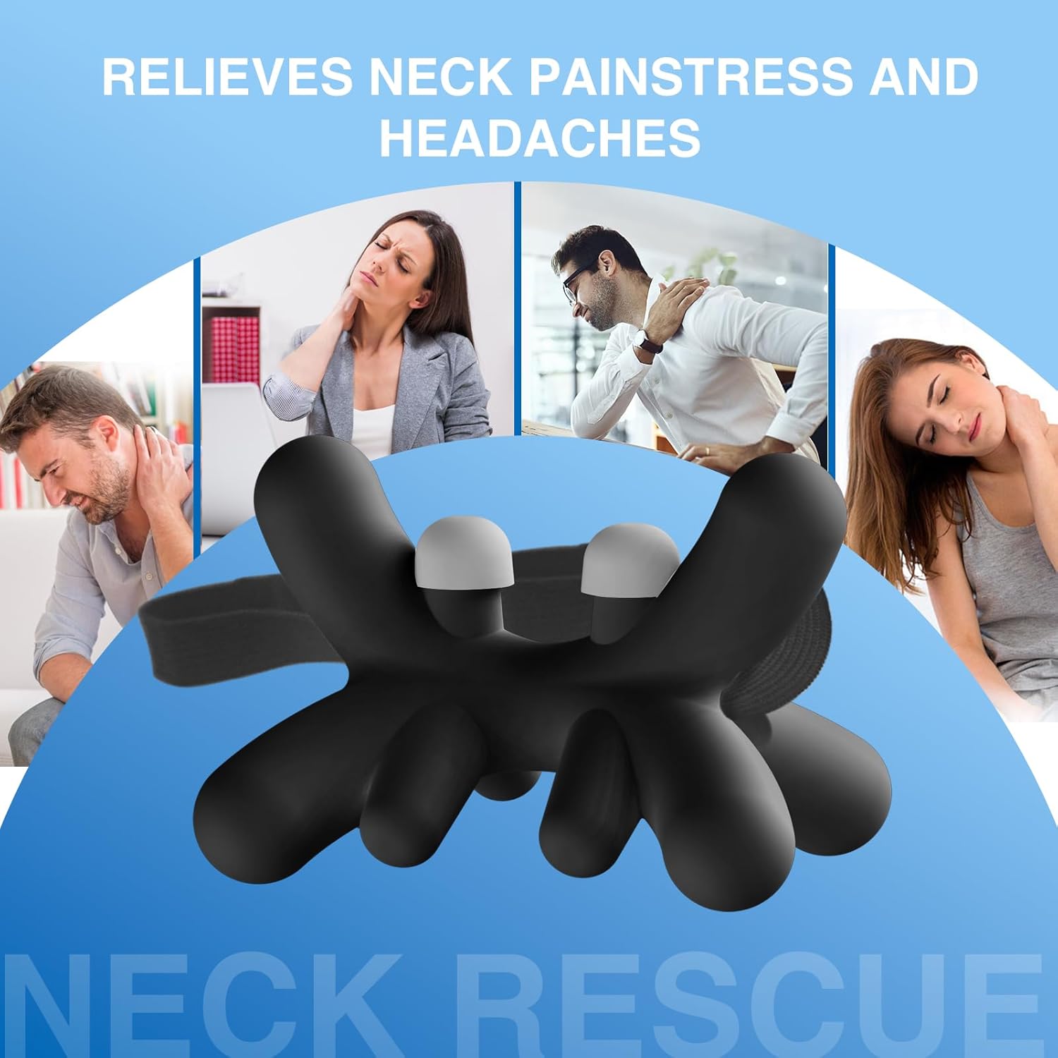 Occipital Release Tool, Release Tool for Neck for Headache Relief, Deep Nerve Release Tool with Acupressure Design Targeting Hard-to-Reach Muscles, Gift for Women & Men