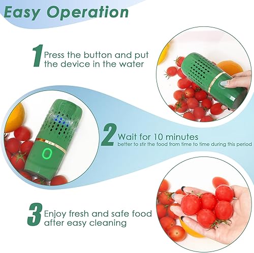 Miniatura 6 de Purificador de frutas y verduras Lavadora Limpiador de forma de cápsula Máquina de desinfección OH-ion Tecnología de purificación para limpiar