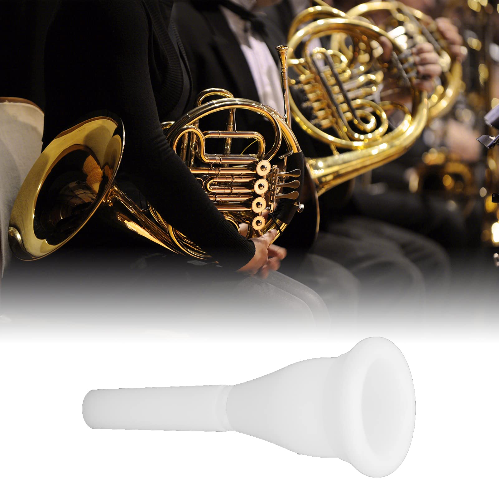 Strumento per corno francese , bocchino per corno francese Bocchino in ABS di ad alta densità Aspetto atmosferico per principianti per amici