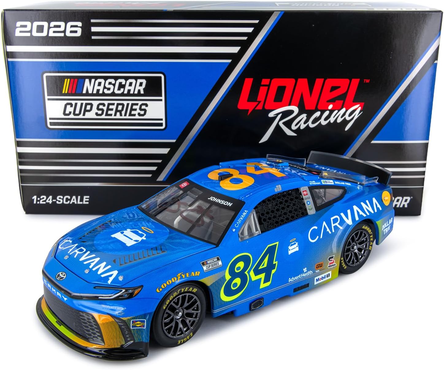 Lionel Racing Jimmie Johnson Autographed 2026 Carvana ARC Diecast Car 1:24 Scale