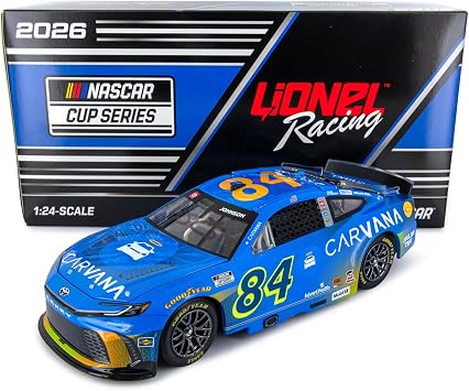 Lionel Racing Jimmie Johnson Autographed 2026 Carvana ARC Diecast Car 124 Scale