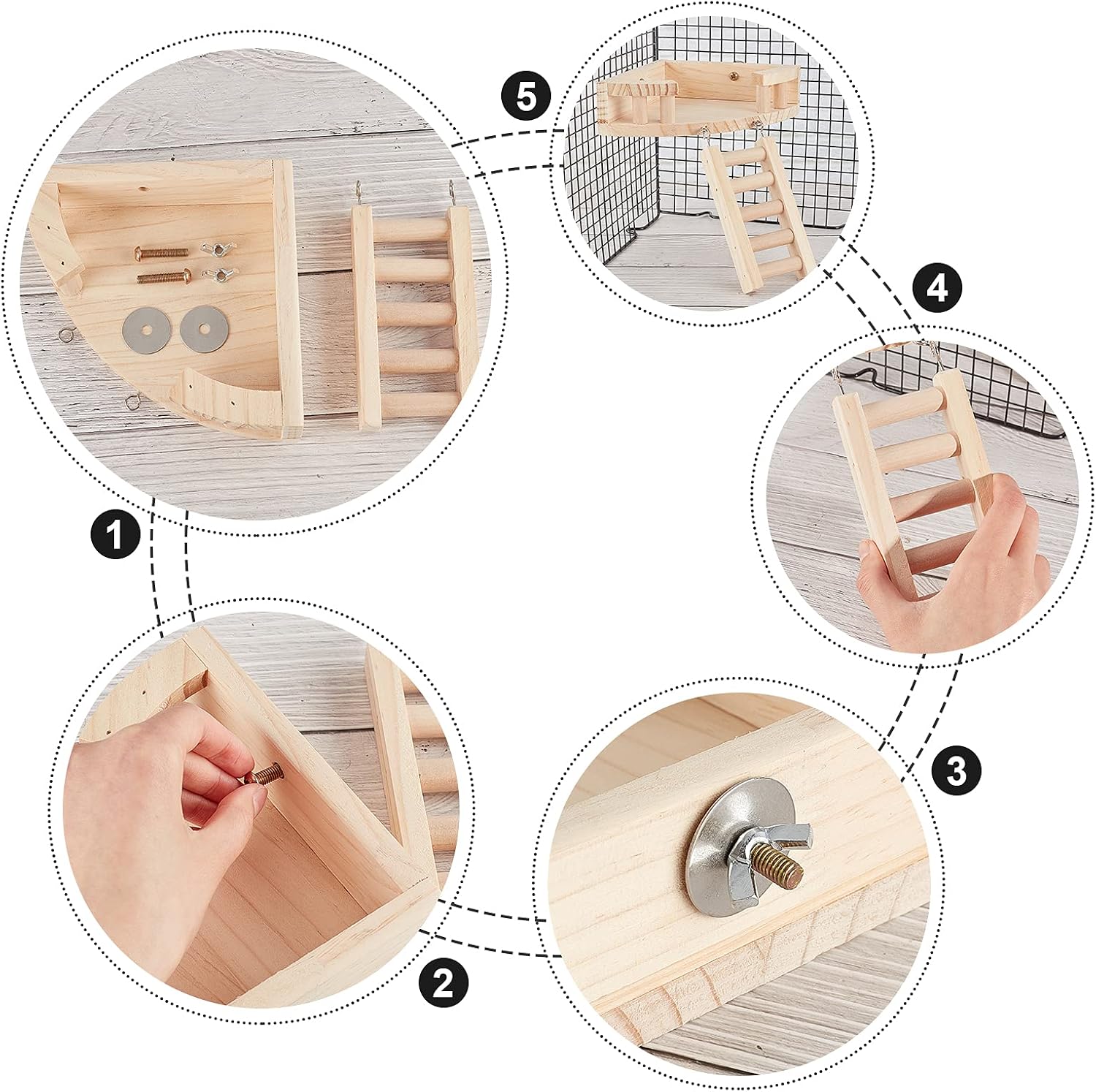 A closer look at Hamster Climbing Cage Kits With Removable Tops