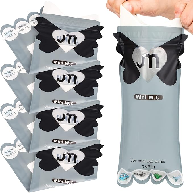 LAOJU Disposable Urine Bags Pee Bags Gel Absorbent Urinal Bags Travel