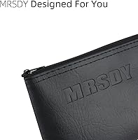 Vista 8 de Bolsa para micrófono, bolsa negra con cremallera para micrófono, micrófono inalámbrico, protector de micrófono vocal a prueba de golpes, bolsa