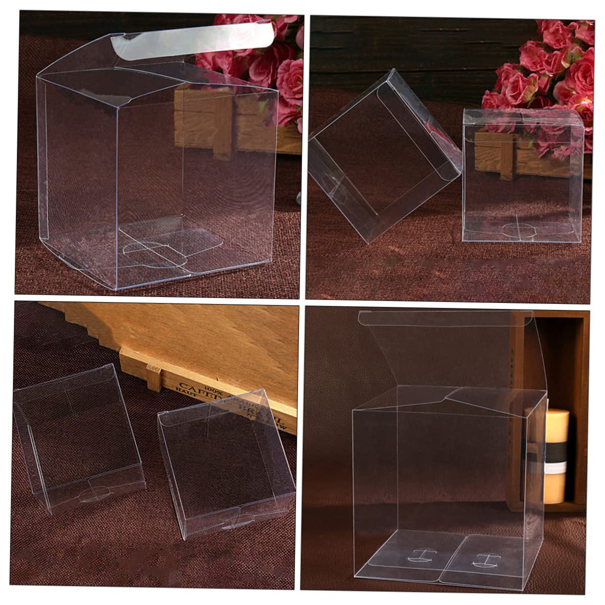 Ciieeo Scatole Regalo Trasparenti in Pvc 20pezzi Confezione per Dolci e Compleanni Eleganti