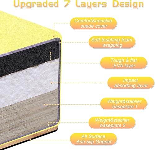 Miniatura 39 de Viga de equilibrio plegable, viga de suelo para gimnasia, equipo de gimnasia para niños, base de madera, fondo antideslizante y bolsa de transporte