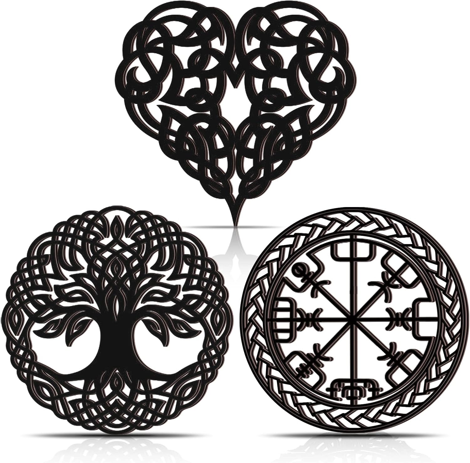 3 Pcs Viking Decor Vikings Themed Room Decor Nordic Wooden