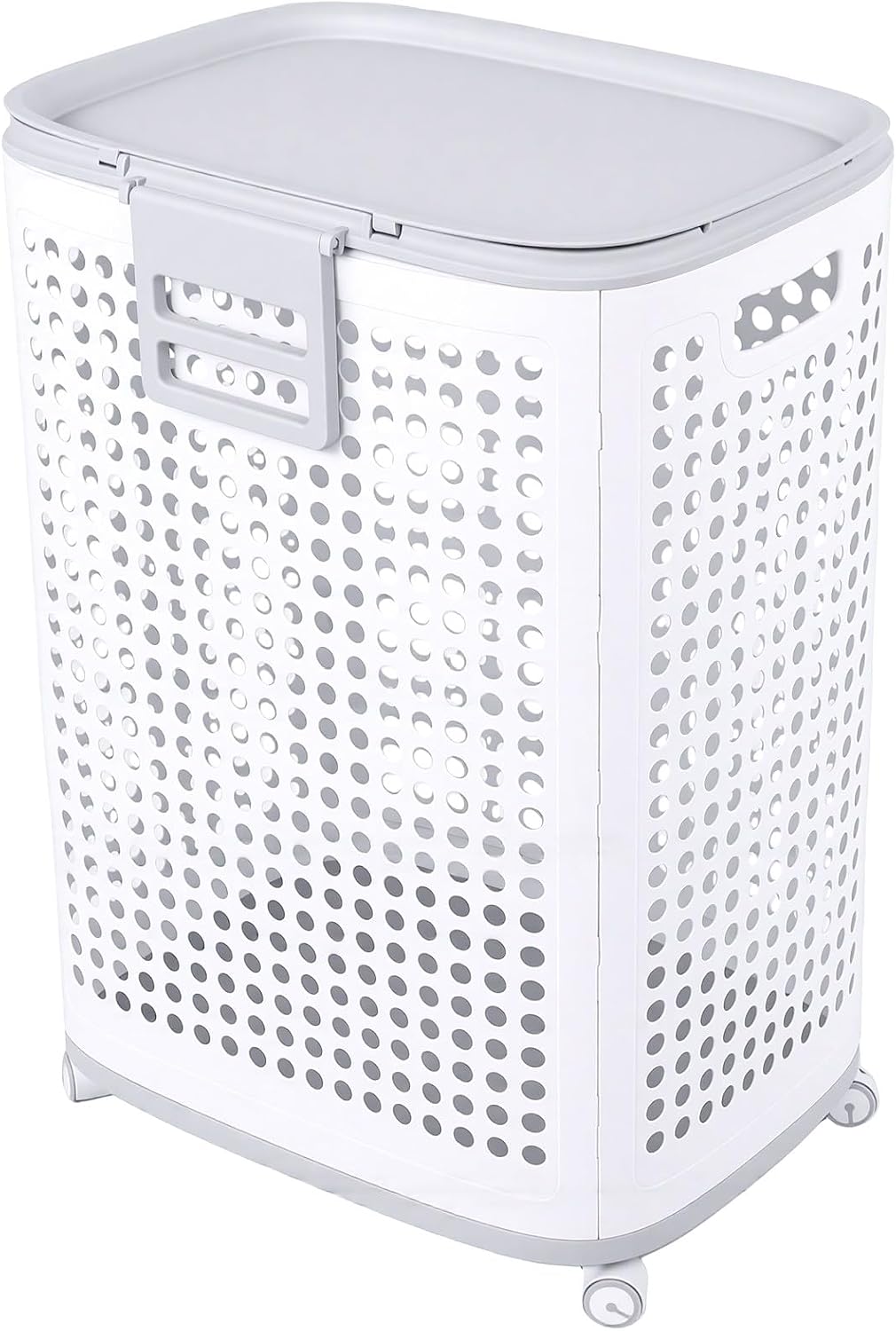 Hyuduo Laundry Hamper Breathable Space Saving Large Capacity Portable image 2