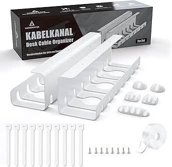 Kabelgoot Bureau 2 Stuks kabelmanagement Geen Boor kabelorganizer