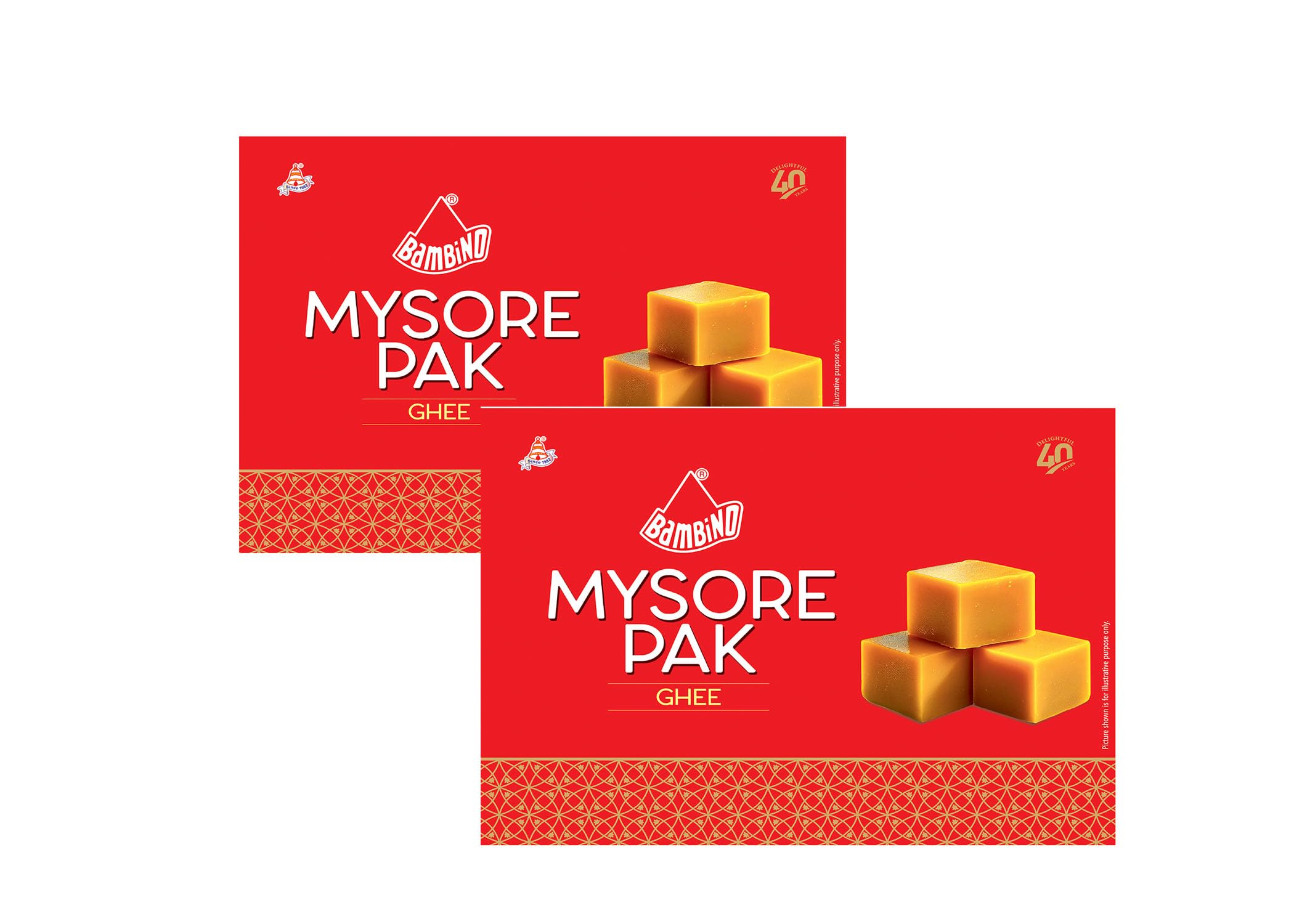 Bambino Soft Ghee Mysore Pak 400 Gms I Each 200 Gms X Pack of 2 Melts in Mouth | Healthy and Delicious Sweets Indian Mithai For Gifts Pack And Any Occasion. (B0CL4G3D79) Amazon Price History, Amazon Price Tracker