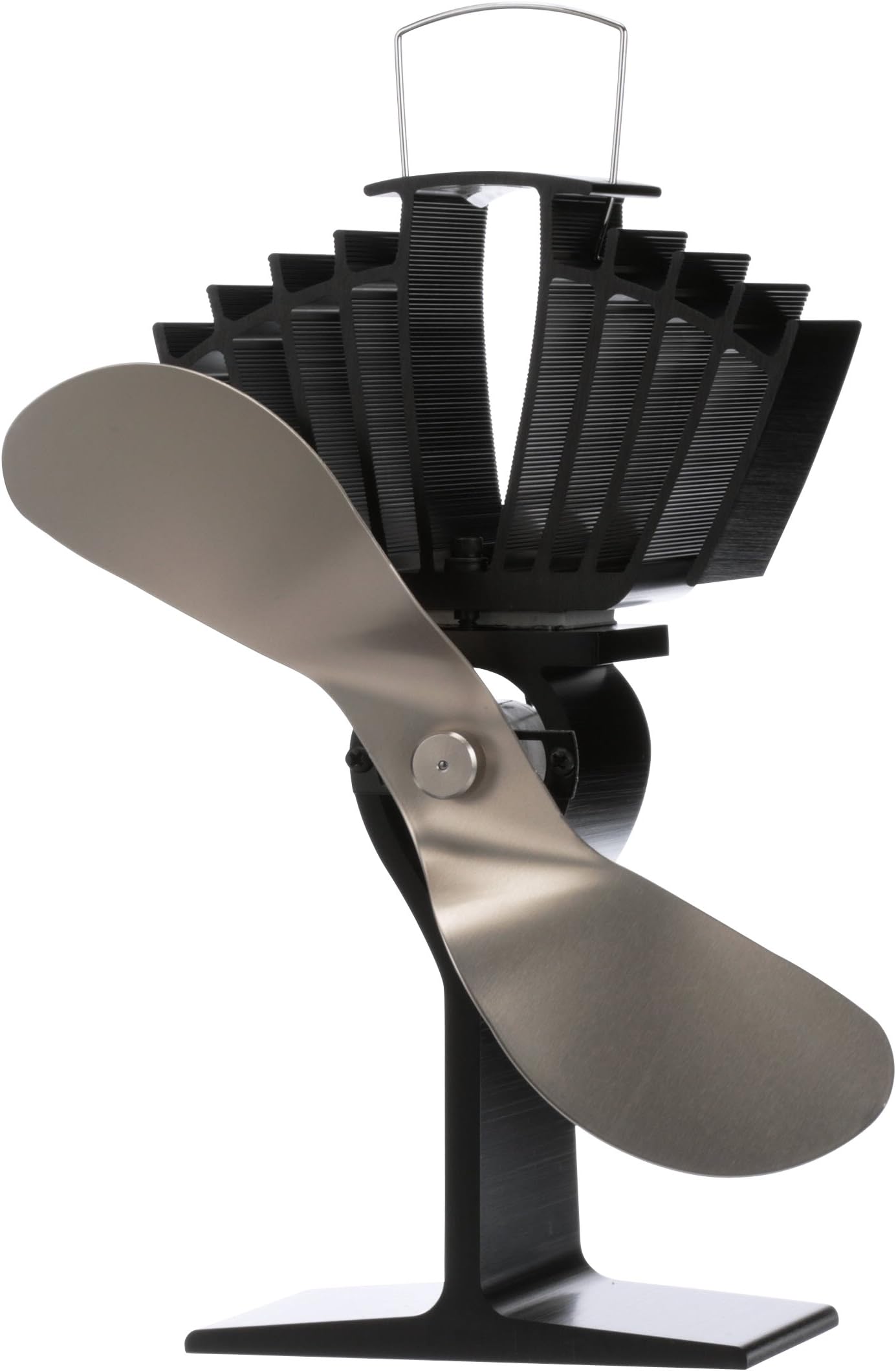 Ecofan 812AMKBX AirMax Large Heat Powered Wood Stove Fan, Made in Canada, Nickel