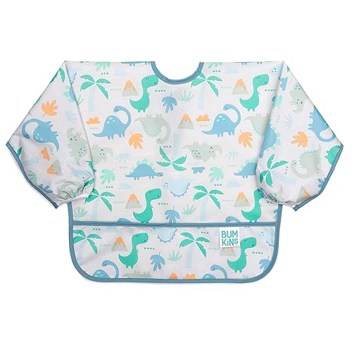 Miniatura 81 de Bumkins - Babero con mangas - Para niños y niñas, bebés y niños pequeños de 6 a 24 meses - Ligero, duradero, impermeable - Babero de manga larga -