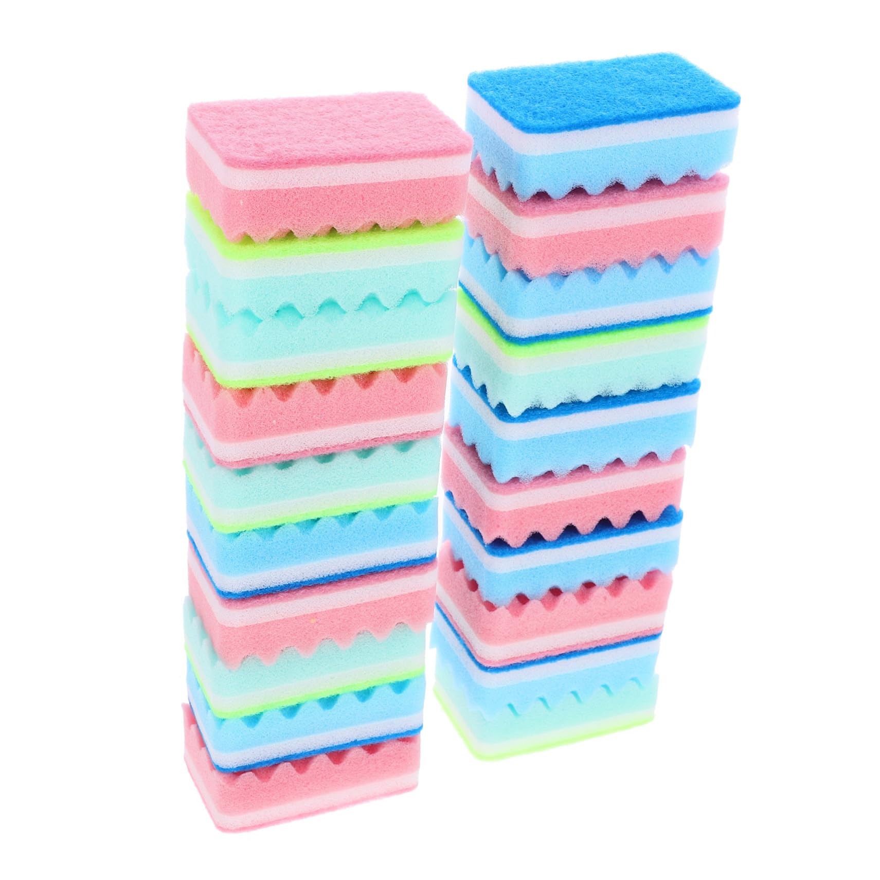 Pack de 20 esponjas para fregar la cocina de forma eficiente con colores aleatorios