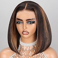 Vista 12 de Peluca de cabello humano rubio 613 con encaje frontal, peluca de cabello humano de 13 x 4 con encaje frontal, peluca Bob prearrancada con cabello