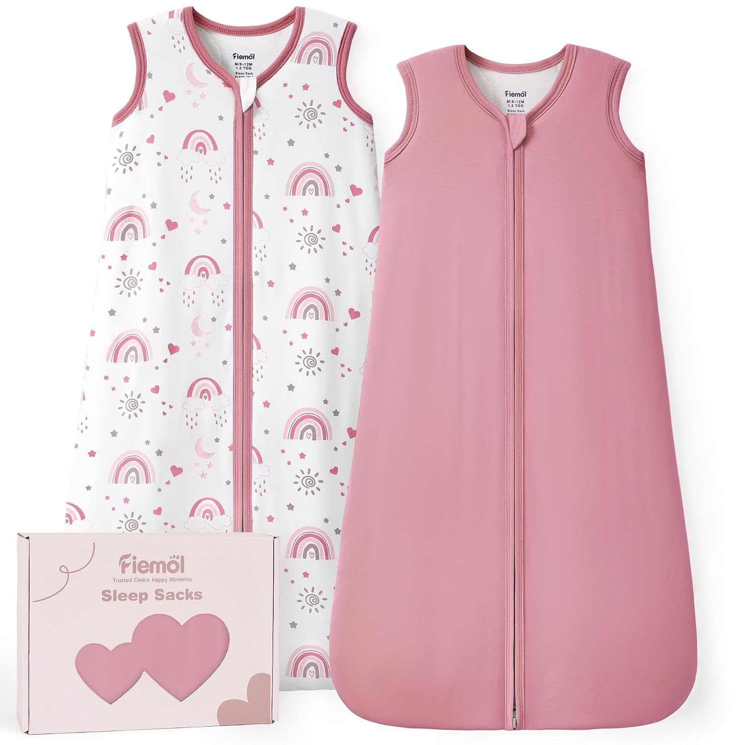 Rayon Made from Bamboo Sleep Sack 1.0 TOG, 6-12 Months Baby