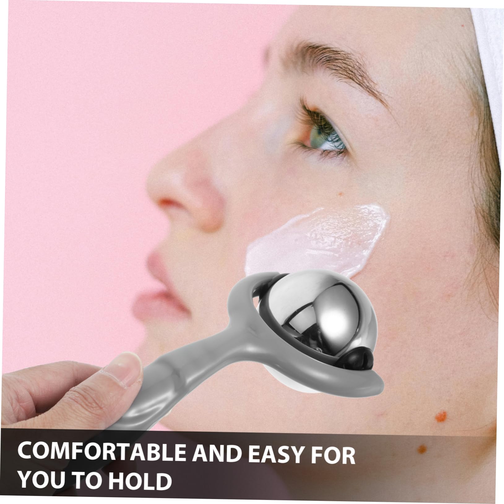 VALICLUD 4 Pezzi Massaggio Facciale Con Per Gli Occhi Strumento Guasha Per Faccia a Strumento Di Massaggio Facciale Guasha Massager Del Viso in Metallo Solo Grigio