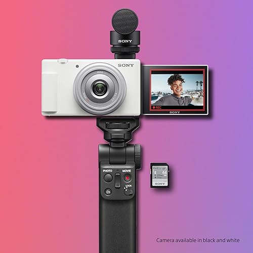 Miniatura 3 de Sony ZV-1F Cámara de vlog para creadores de contenido y vloggers con kit de accesorios para vlogger micrófono pequeño y vlogger escopeta ECM-G1