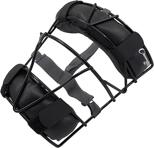 Miniatura 3 de Champion Sports Máscara de receptor de sóftbol, ligera con marco de alambre duradero, máscara de receptor de arnés ajustable, ajuste cómodo