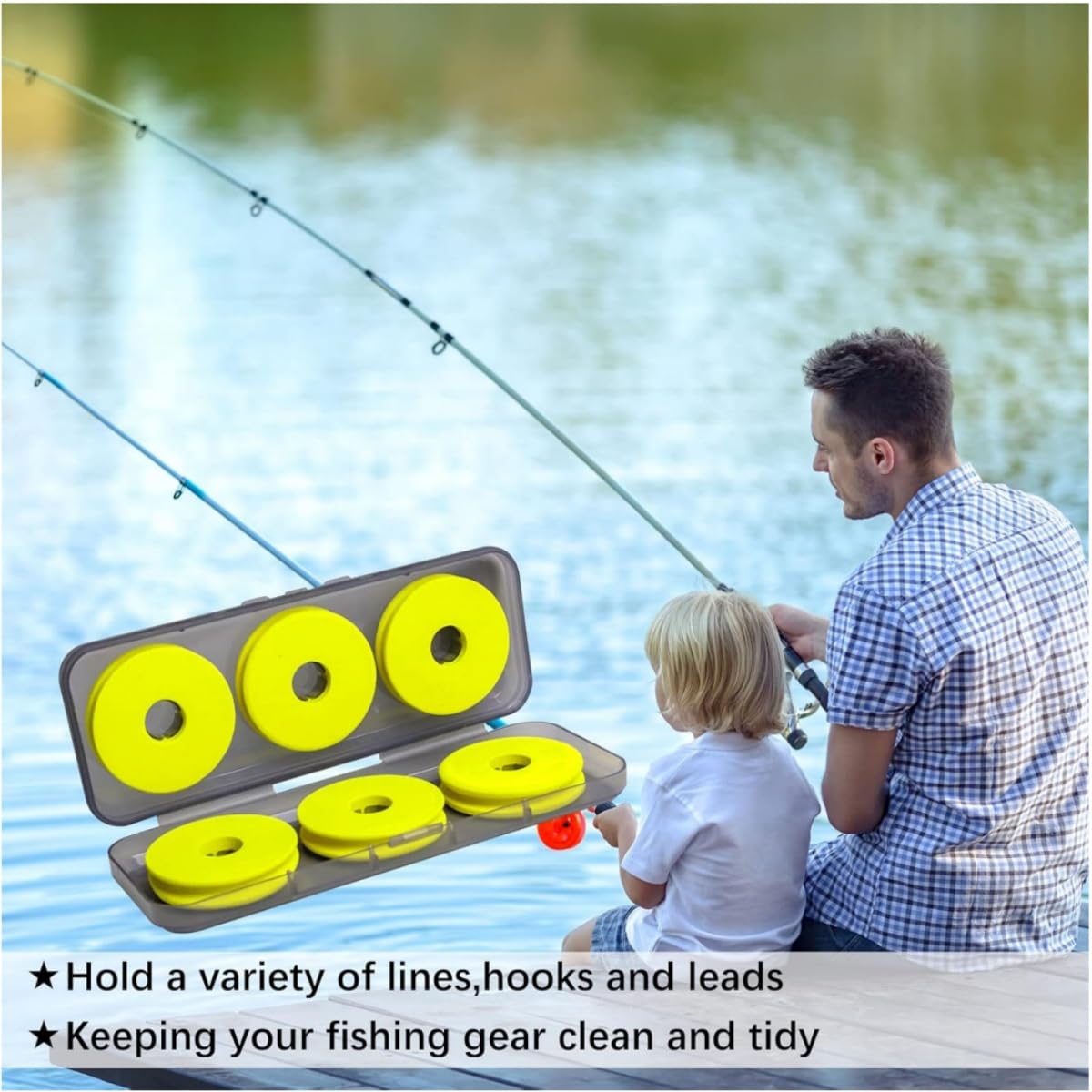 16 Bobines En Mousse Pour Ligne De Pêche - Rangement Pratique Et Durable Pour Accessoires De Pêche