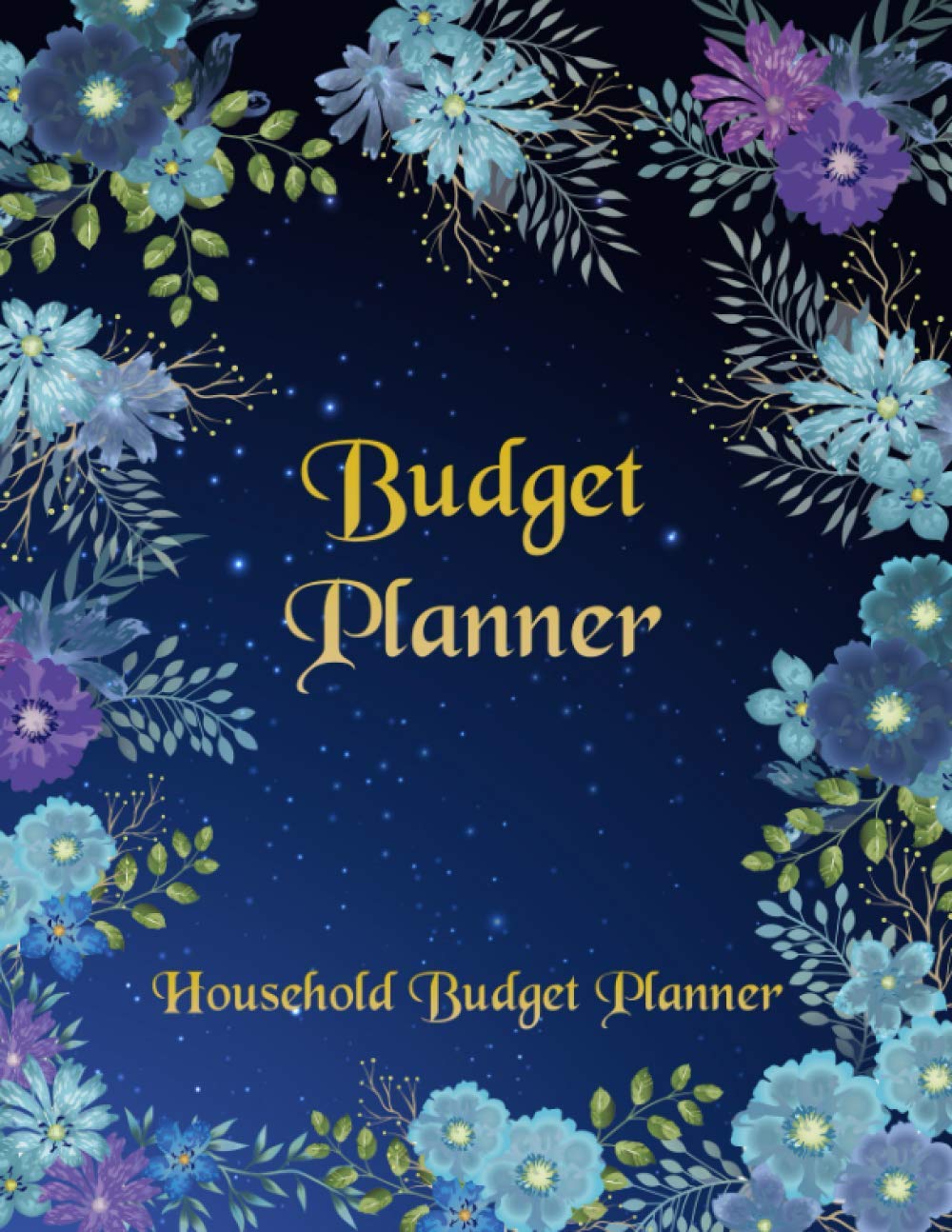 household budget planner: Simple Expense Tracker Bill Debt Organizer | Payments Checklist Log Book Money Keeper & Budgeting Financial Planning Workbook Journal Notebook With Dark Blue Design