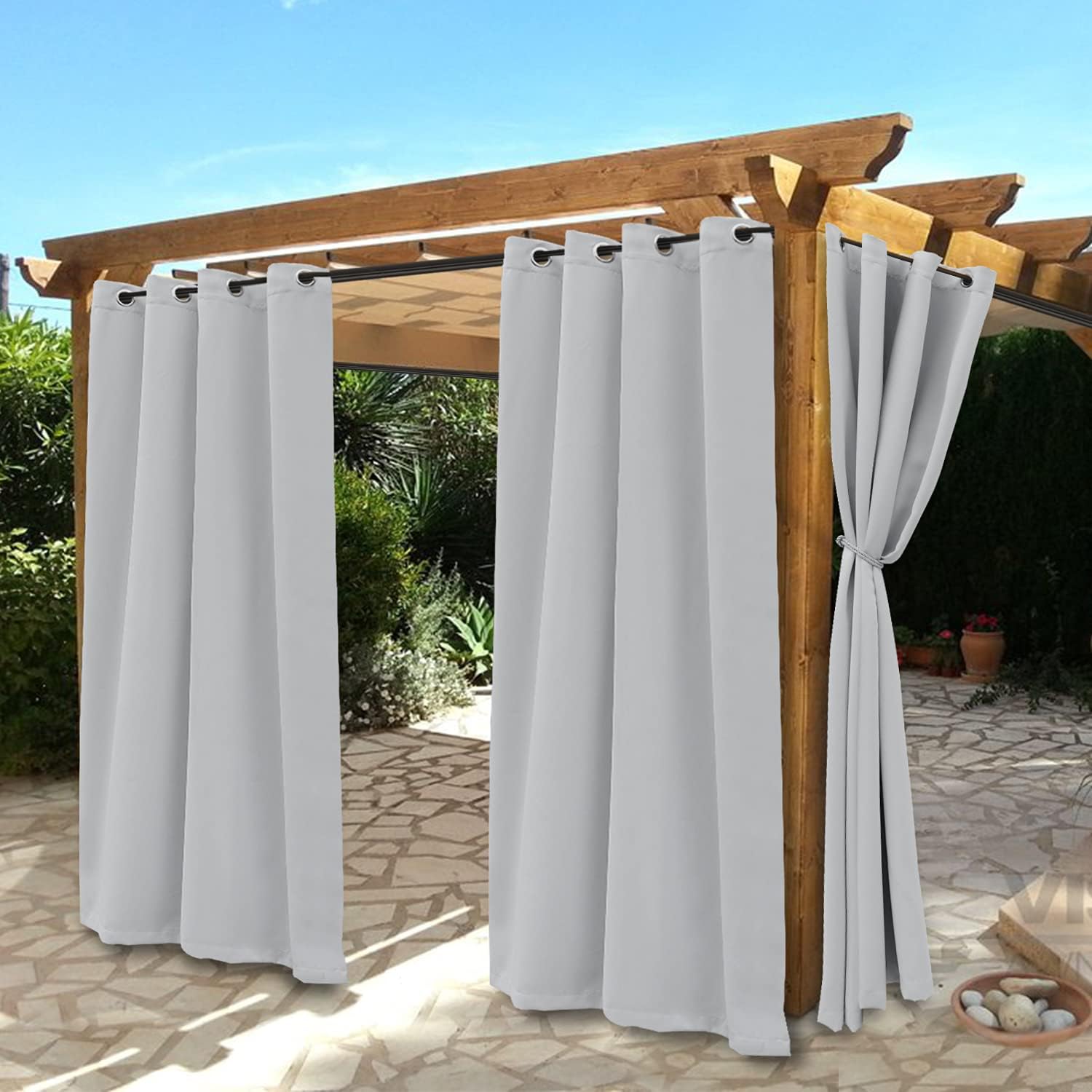 BONZER Waterproof Indoor/Outdoor Curtains for Patio