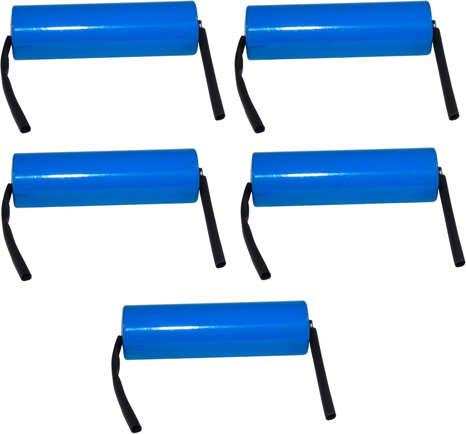 HQRP 5-Pack ER14505 3.6V AA Lithium Batteries 2600mAh Non-Rechargeable SB-AA11 LS14500 TL-5903 SL-360 14500 ER14500 for Door Gate Sensor Water Electricity Gas Meter PLC Battery, with Tabs