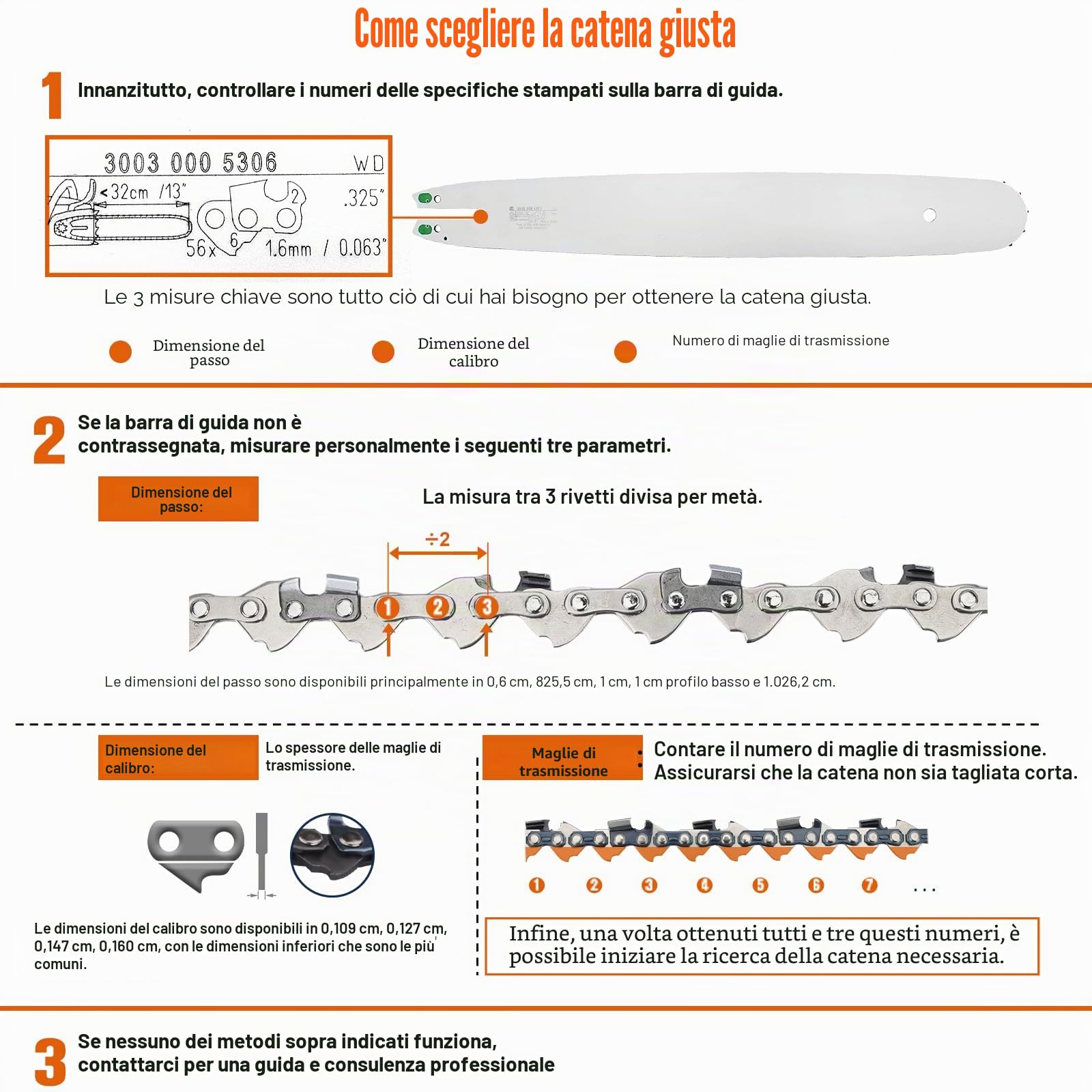 SAVIOR 3 x Catene per Motosega Adatte a Barre da 45cm 1.5mm .325" 72 Maglie, Compatibili con Husqvarna 254XP, 340, 345, Dolmar, Oregon 21BPX e altri