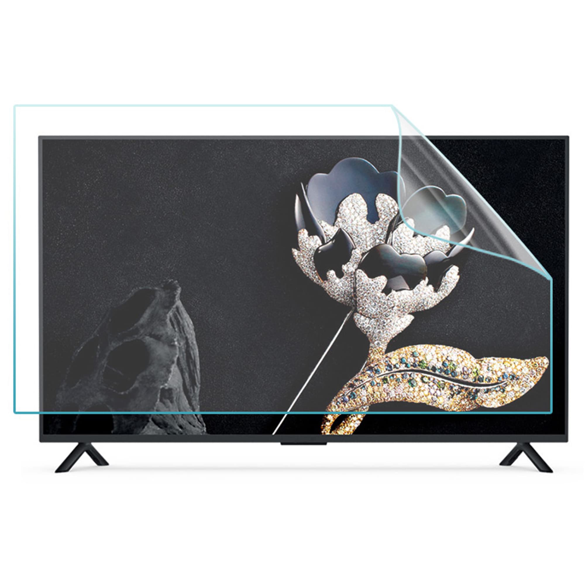 Panel ochronny ekranu telewizora, Folia anty-niebieskie światło do telewizorów 32-75 cali, ekran anty-krótkowzroczności, matowa, pyłoszczelna(46in 1017x570mm)