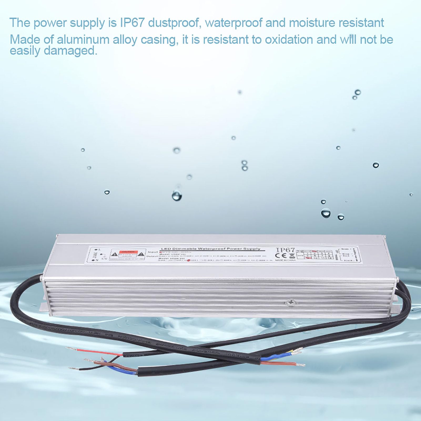 24 V 100W 4.17A Divemble Zasilacza LED, Obudowa ze Stopu Aluminium, Pełny Transformator Miedzi, Wydajny, do światła LED, Oświetlenie Biurowe, ściemnianie 0~10 V, ściemnianie