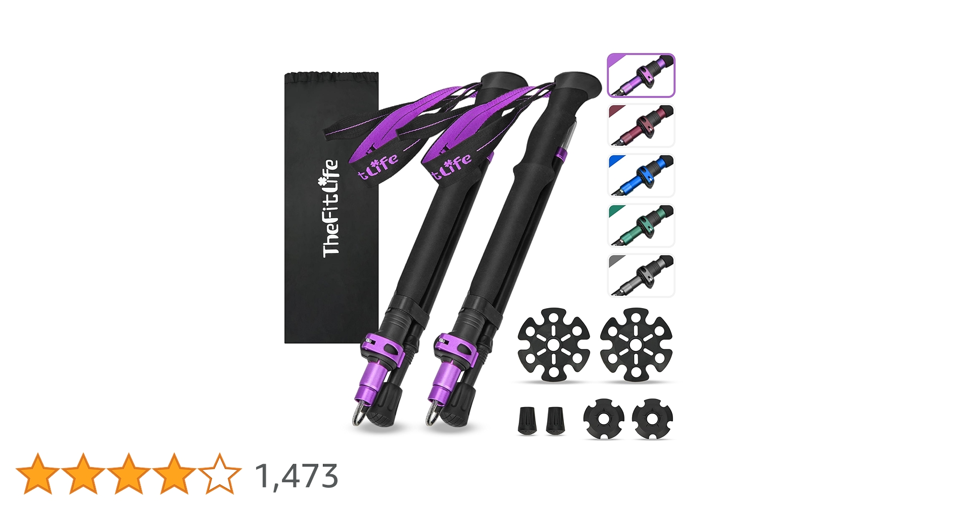 【数量限定】TheFitLife トレッキングポール 折畳み 登山 ストック 軽 Amazon | TheFitLife トレッキングポール 折畳み 登山 ストック