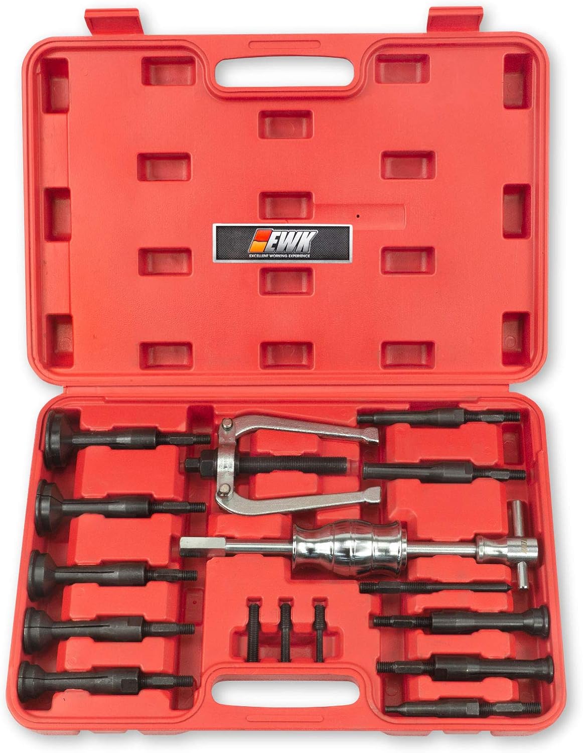 EWK 16 PCS Blind Hole Pilot Bearing Puller Kit with Bearing