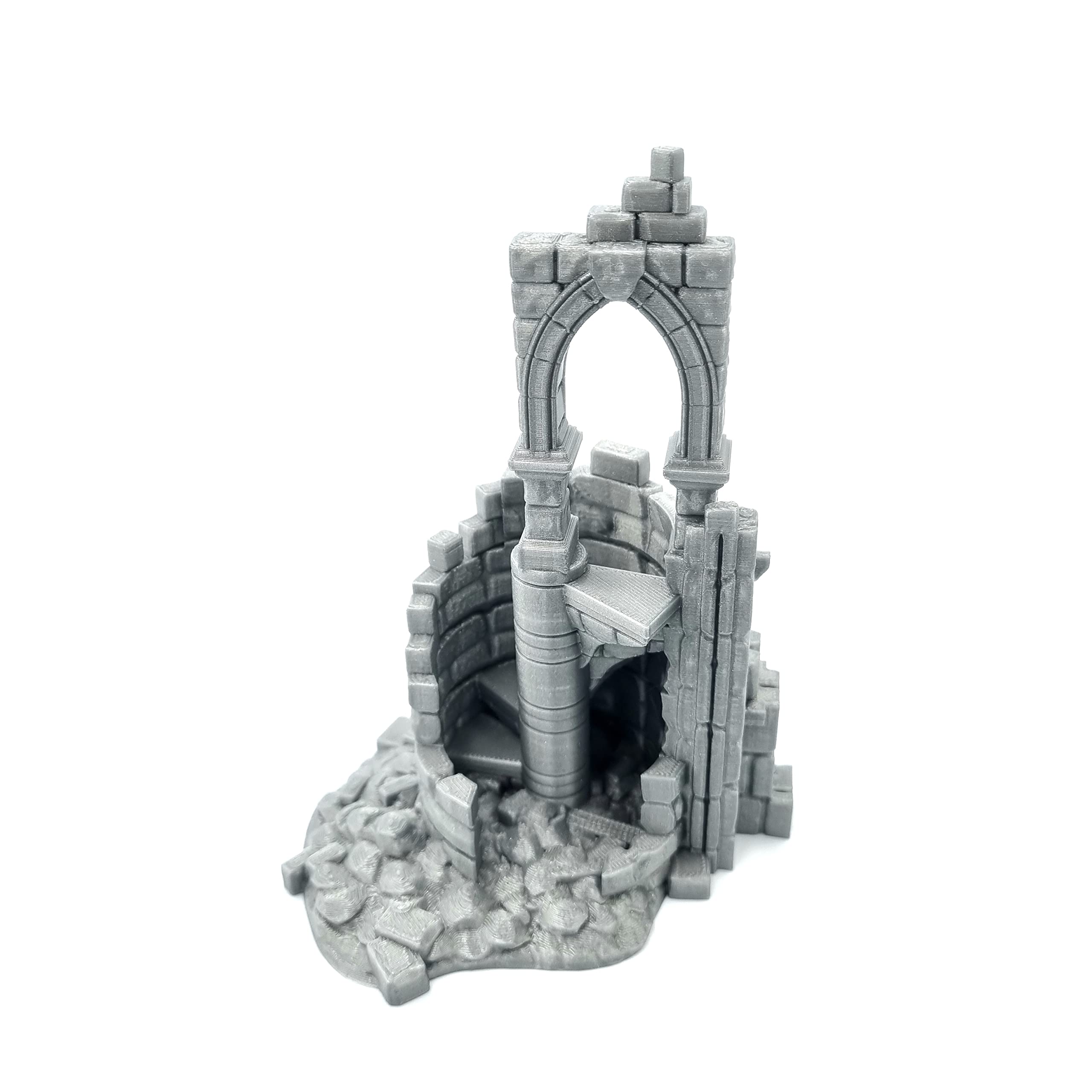 Q P Quality Printing 3D QP3D - Mur de Combat en Ruine, Paysage de Terrain 28-32 mm pour Wargames et RPG, Accessoires DND, D&D