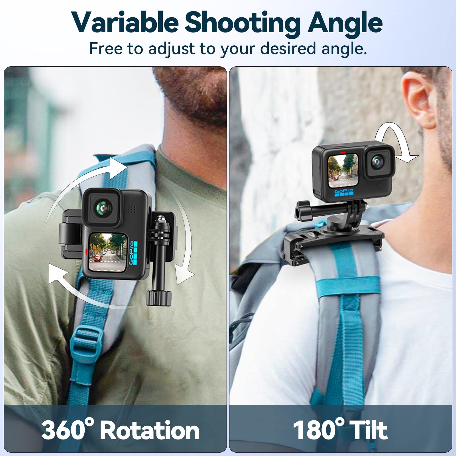 Motorrad Helm Kinnhalterung für GoPro Hero 7-11 - Action Kamera Halterung für optimale Aufnahmen