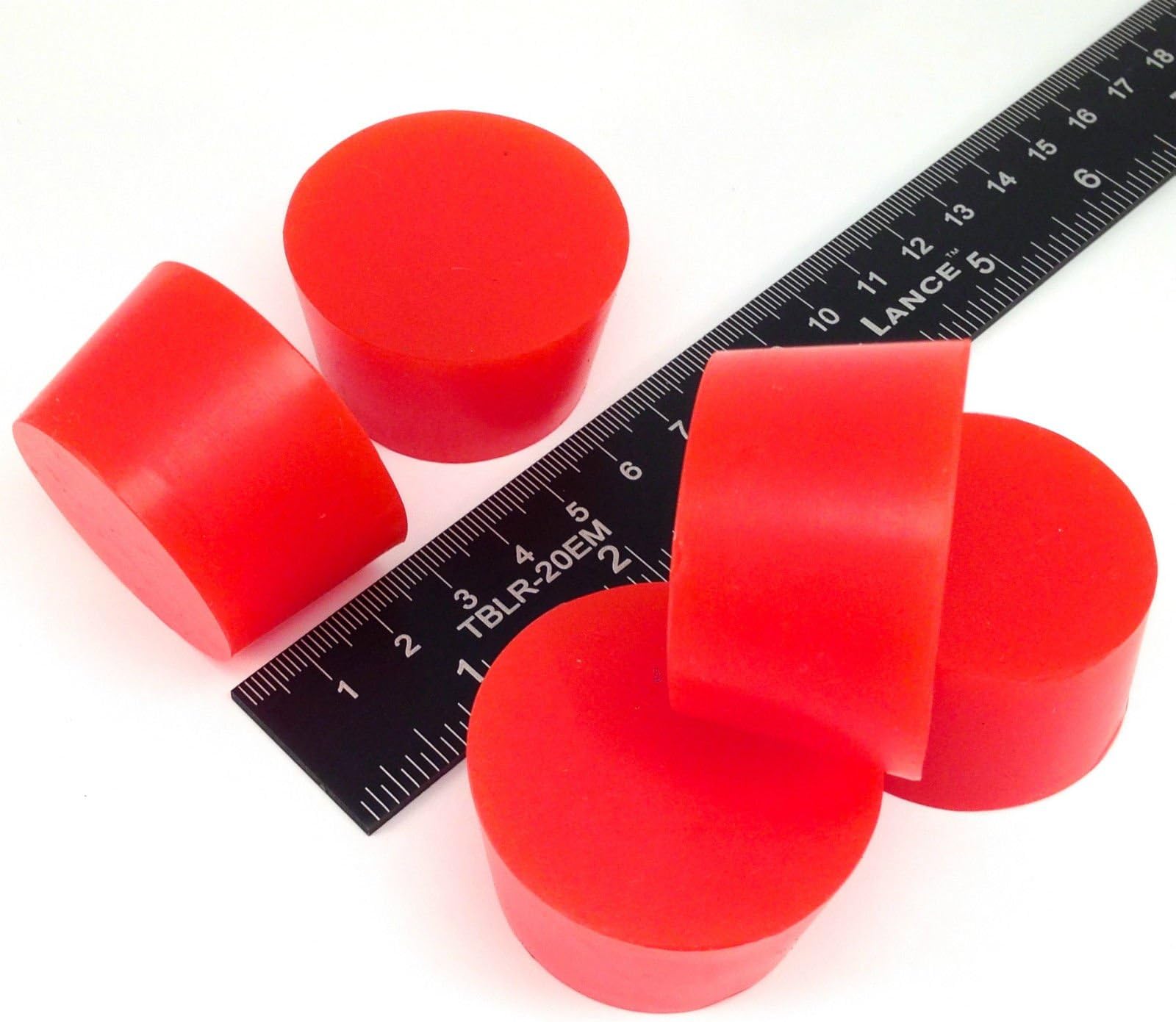 5 Pc 1 1/2" X 1 3/4" #9 High Temp Silicone Rubber Tapered Plug Powder Coating Custom Painting Supplies