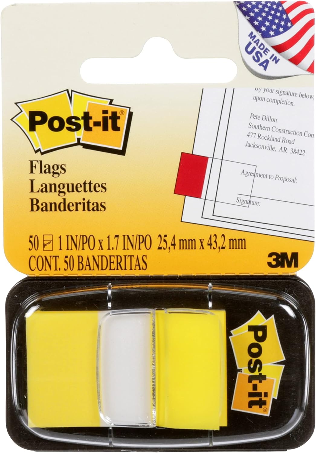 Post-it Flags Value Pack, 50/Dispenser, 24 Dispensers/Pack, 1 in Wide, Red (680-1-24)