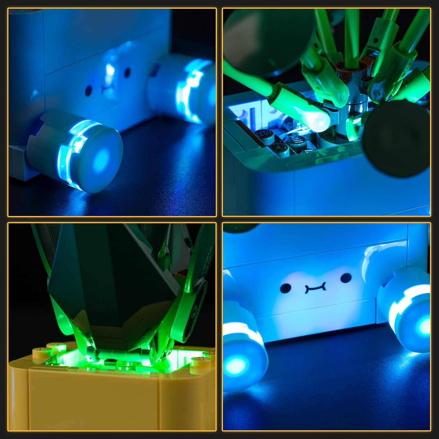 BrickSoul Light Kit Compatible with Lego 10349 Happy Plants Building Set | Upgraded Touch Control & Dimming & Hidden Cable Tech (10349-tv-vine-4)