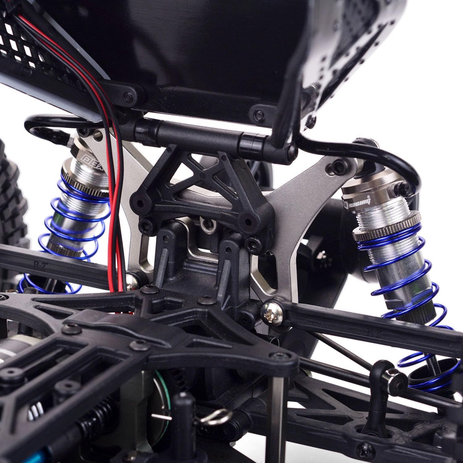Alloy Chassis Racing 1/10 DBX 103 AWD Remote Control Off Road Car Wheelie Bar Version Metal Gears Internal Roll Cage RTR Hobby Grade Model for Adult(Green)