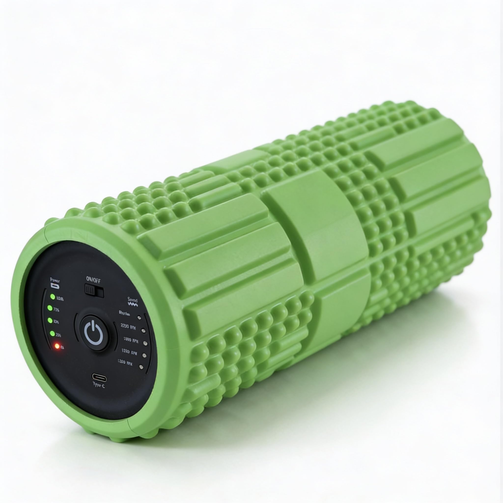 WELLBEINN Rollinn con vibrazione regolabile | Rullo di massaggio muscolare | Rilascio miofasciale tessuto profondo | recupero fitness, yoga e palestra | schiena, gambe e glutei