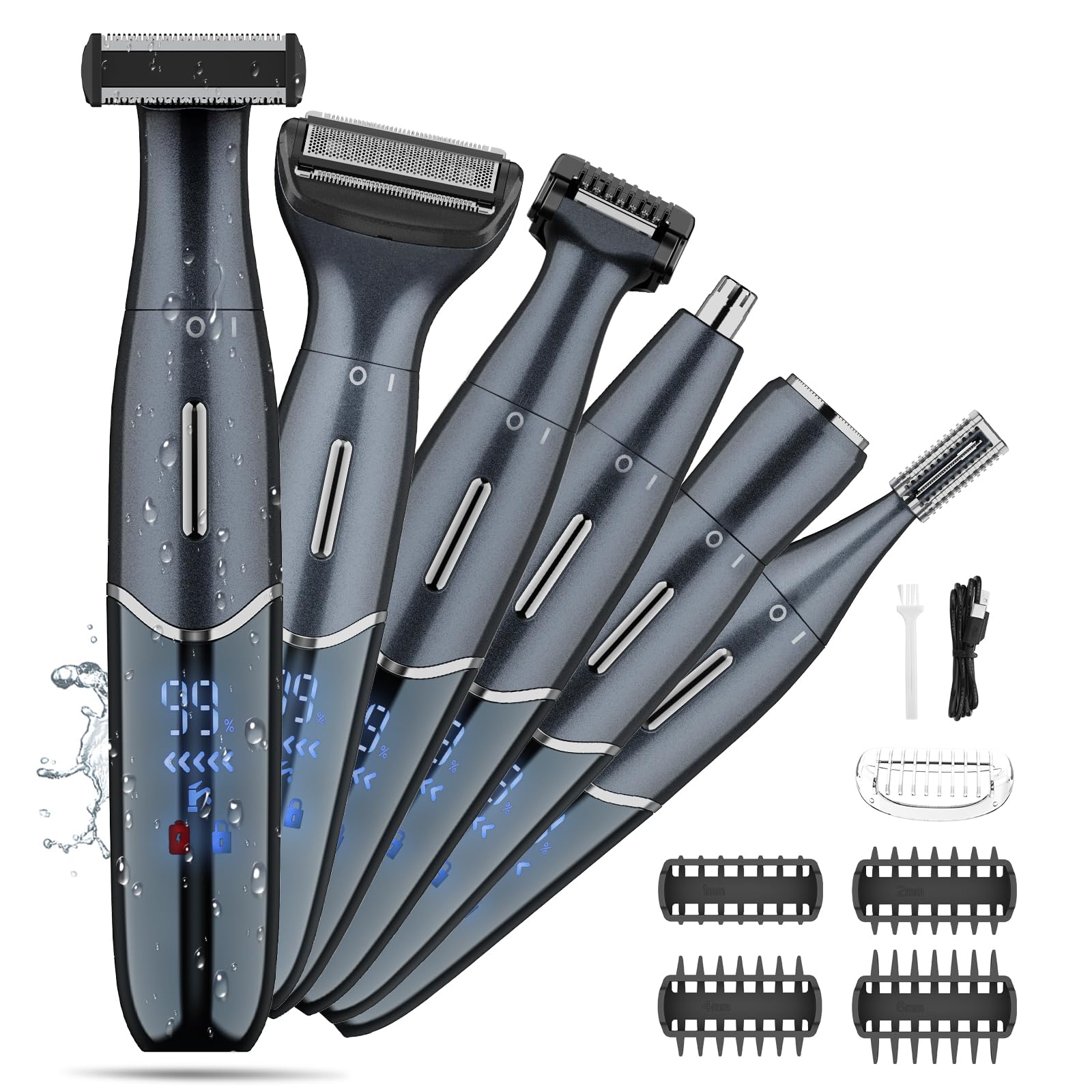 Manscape Ball-Trimmer für Männer, Körper- und Schamhaartrimmer und Leistenhaar-Rasierer für Damen und Herren, Schamhaar, privater Bereich, Beine, Augenbrauen, Gesicht, Nase, Augenbrauen