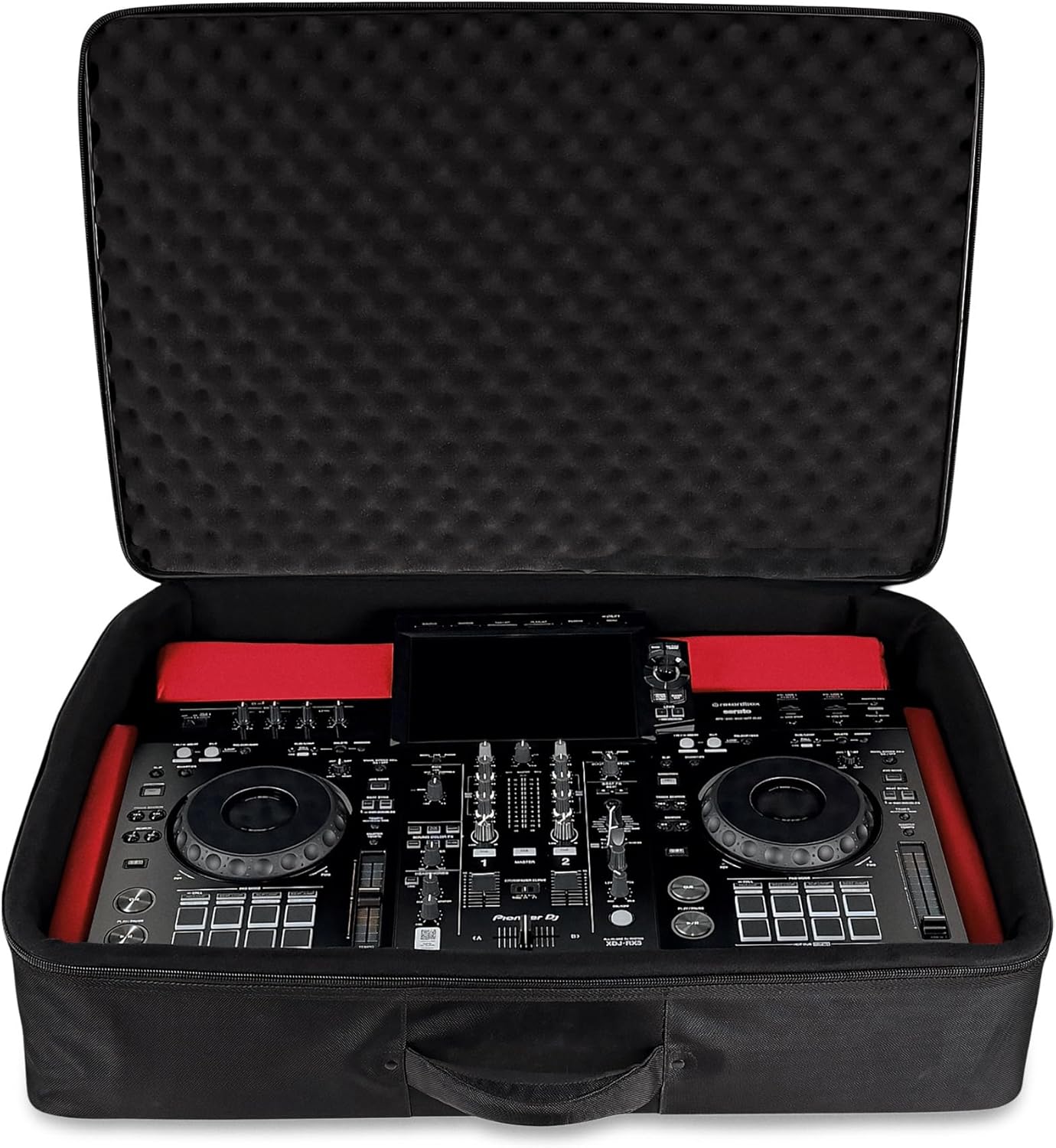 ANALOG CASES Case for Denon Prime 4+ / Pioneer DJ XDJ-RX3 - Custom-Fitted Padded SUSTAIN Travel Case with Backpack Straps