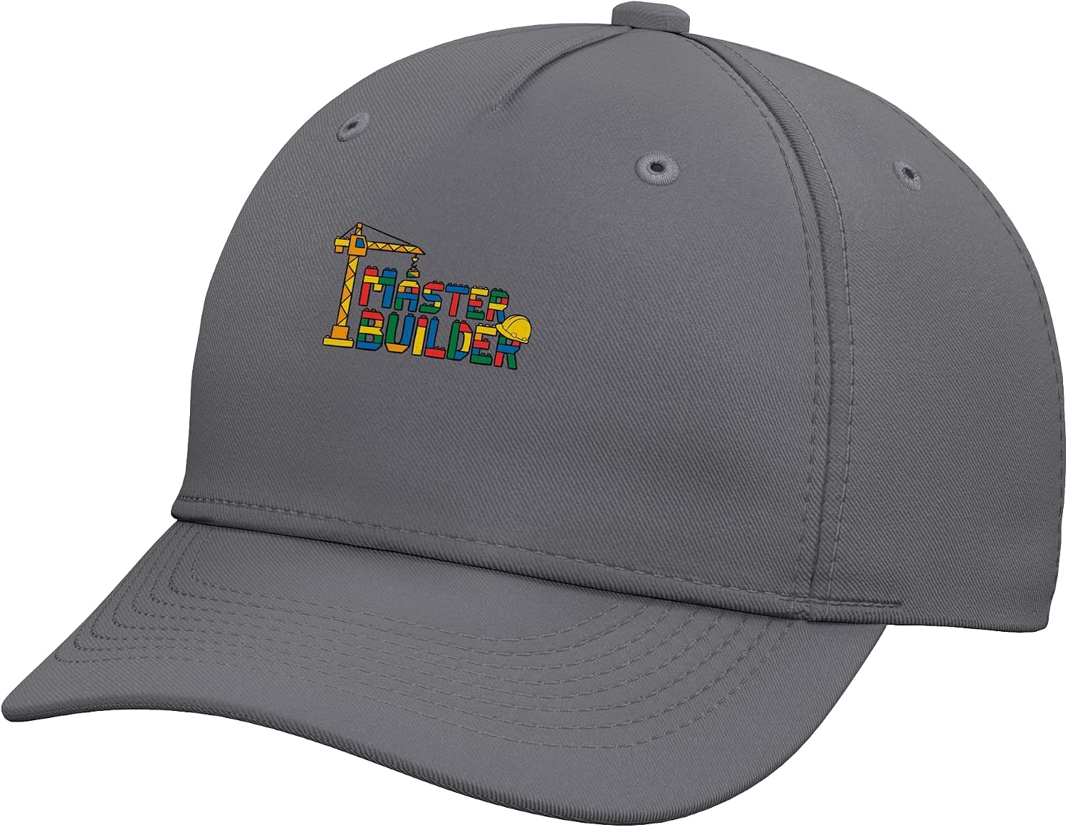 Funny Building Block Excavator Master Builder Brick Fan Adjustable Baseball Hat