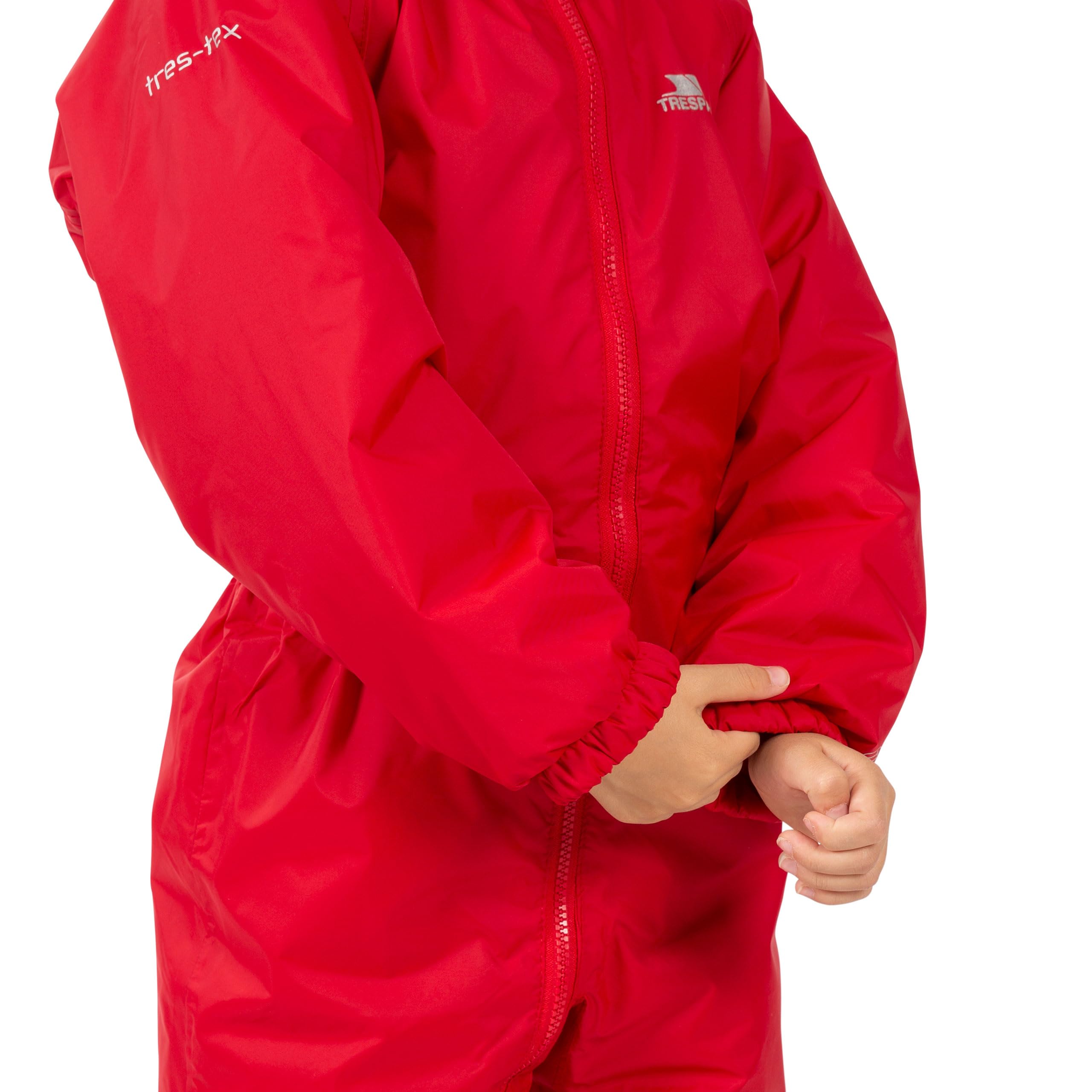 Trespass Unisex Dripdrop wodoszczelny kombinezon przeciwdeszczowy z kapturem