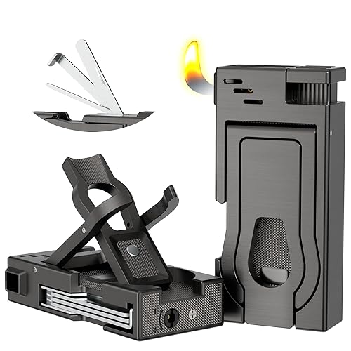 Multifunctional Pipe Lighter, Built-in Pipe Stand, 3 in 1 Cleaner