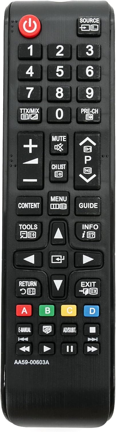 VINABTY AA59-00603A Replace Remote Control For Samsung AA59-00558A AA59-00580A AA59-00588A UE-46EH6037K UE-46EH6037KX UE-40EH6037 PS43E490 PS51E490 PS43E491 PS51E491 PS51E495 PS51F4900AW PS43F4900AW